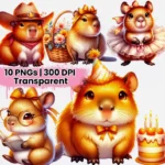 Cute Capivara Amber Glow - Kit Digital