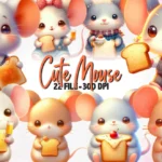 Cute Ratinho  - Kit Digital