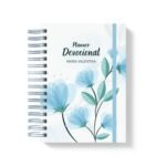 Devocional Floral Azul - Editável no CANVA