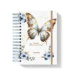 Devocional Floral Azul - Editável no CANVA