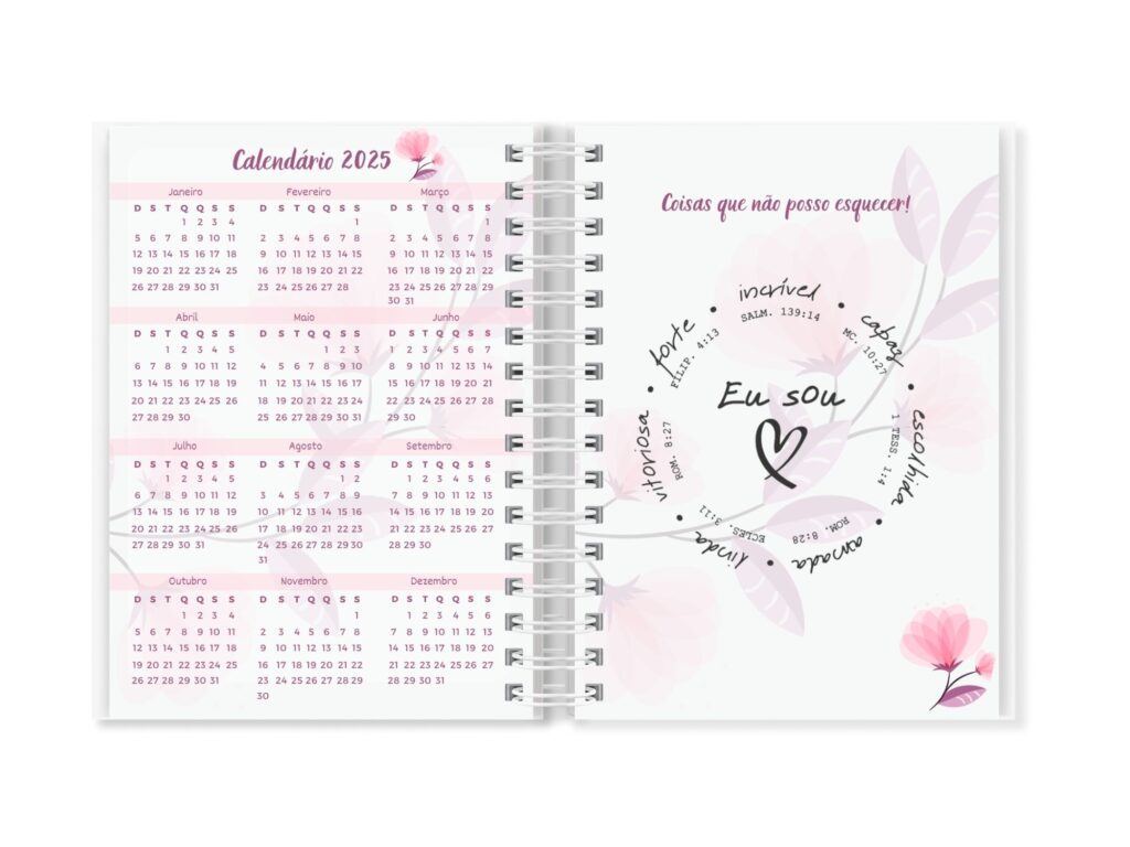 Devocional Floral Rosa - Editável no CANVA - Imagem 5