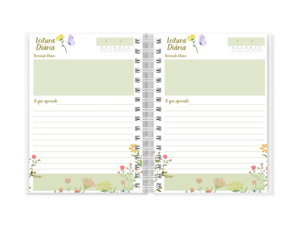 Devocional Flores e Borboletas - Editável no CANVA - Imagem 4