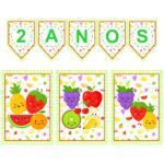 Frutinhas - Kit Bandeirola + Banners