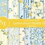 Limão Floral Shabby Chic - Kit Digital