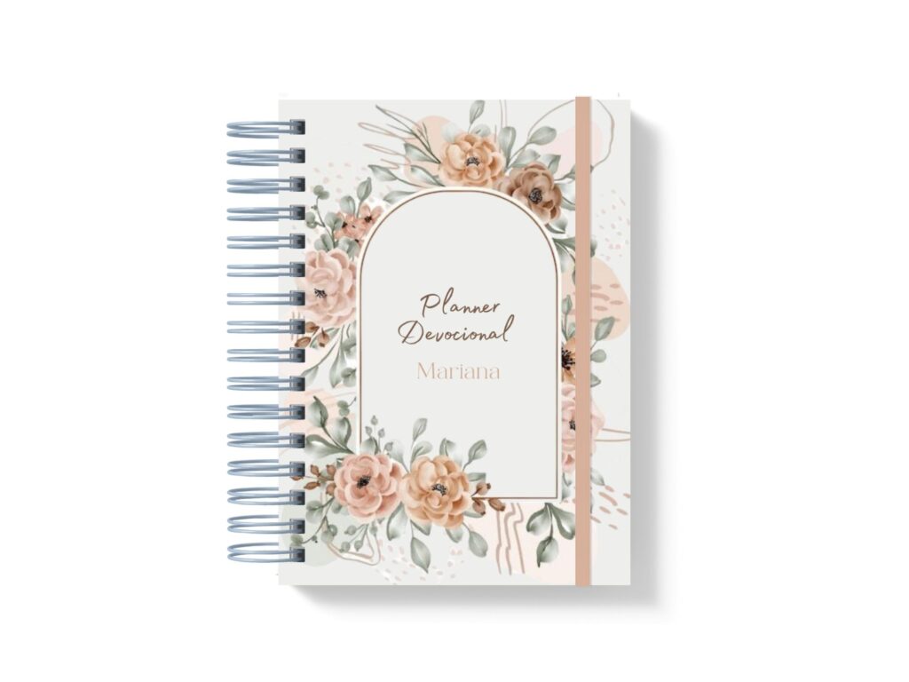 Devocional Janela Floral - Editável no CANVA - Imagem 1