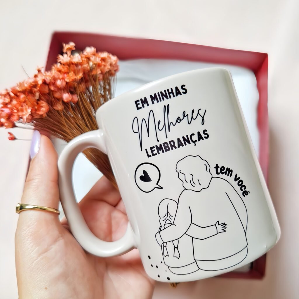 Vovozinho(a) - Em minhas melhores lembranças tem você - Arte Avulsa Caneca - Imagem 2