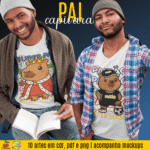 Pai Capivara - Artes para Camisa