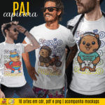 Pai Capivara - Artes para Camisa - Imagem 2