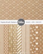 Papéis Texturas - Combo 01 - Kraft (Tita) - Imagem 2