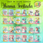 Lhama Irritada - Estampas Canecas