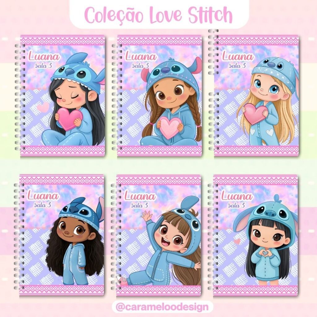 Love Stitch - Kit Digital + Capas A5 - Imagem 2