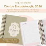 Combo Encadernação | 2026 (Papel Sorriso)