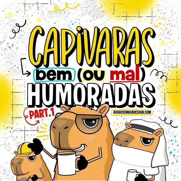 Coleção - Capivaras Humoradas (Avião sem Asa) - Imagem 1