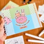 Livro de Colorir - 24 desenhos/ 30 pág. - Tamanho A5 + Cards