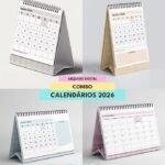 COMBO Calendários de Mesa 2026