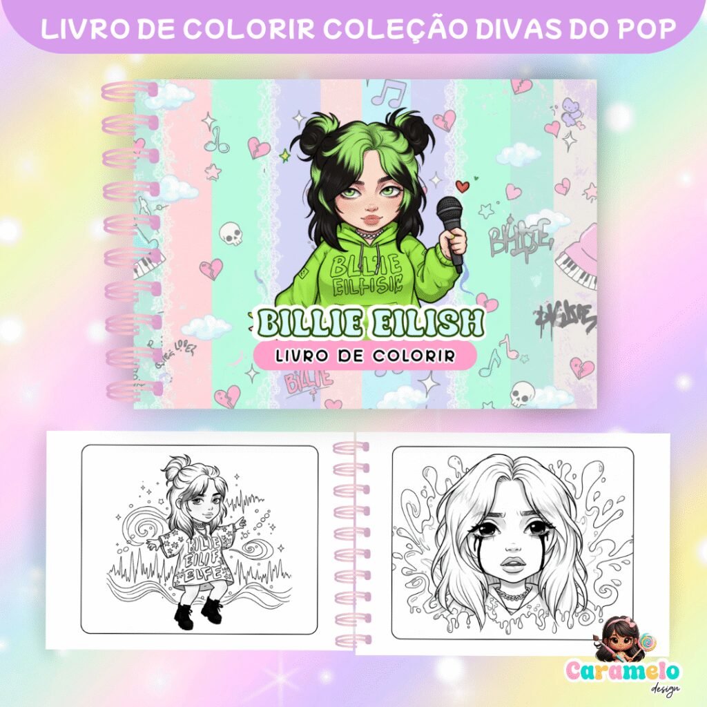 Coleção Divas do Pop - Livros de para Colorir - Imagem 4