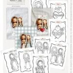 Cards A5 Sagrado Coração: Maria e Jesus (Carinas Paper)