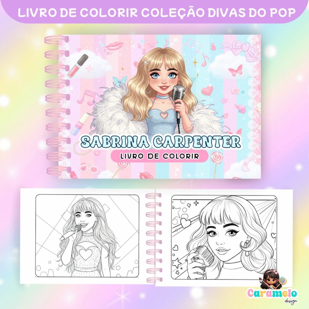 Coleção Divas do Pop - Livros de para Colorir - Imagem 8