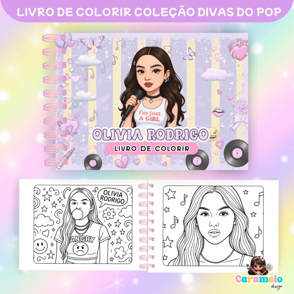 Coleção Divas do Pop - Livros de para Colorir - Imagem 7