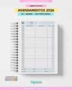 Agendamentos Datada 2026 - A5 1DPP - Imagem 2