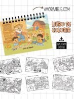Na fazenda do vovô - Livro de Colorir