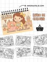 Profissões com amor - Livro de Colorir