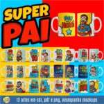 COMBO Pai Cartoon para Sublimação - Imagem 8