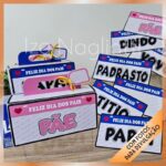 6 Placas para caixa de bombom lacta - Dia dos Pais - Imagem 2