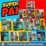 COMBO Pai Cartoon para Sublimação - Imagem 4