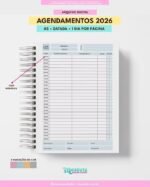 Agendamentos Datada 2026 - A5 1DPP - Imagem 3