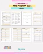 Mini Agenda Datada 2026 - A6 2DPP - Imagem 3