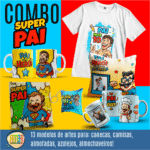COMBO Pai Cartoon para Sublimação