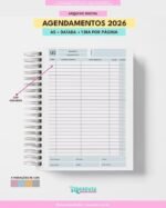 Agendamentos Datada 2026 - A5 1DPP - Imagem 4