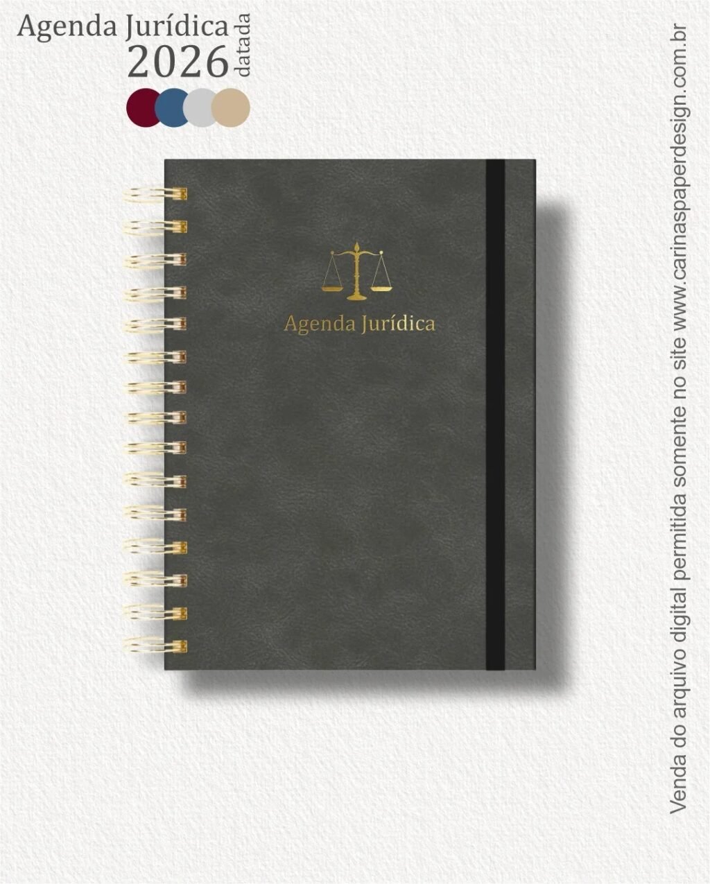 COMBO 22 capas A5 para Agenda Jurídica 2026 (Carinas Paper) - Imagem 6