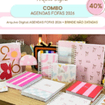 Combo Agendas Fofas 2026 (Estúdio G19)