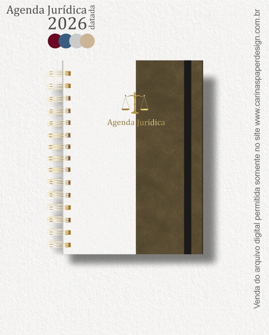 COMBO 22 capas A5 para Agenda Jurídica 2026 (Carinas Paper) - Imagem 8