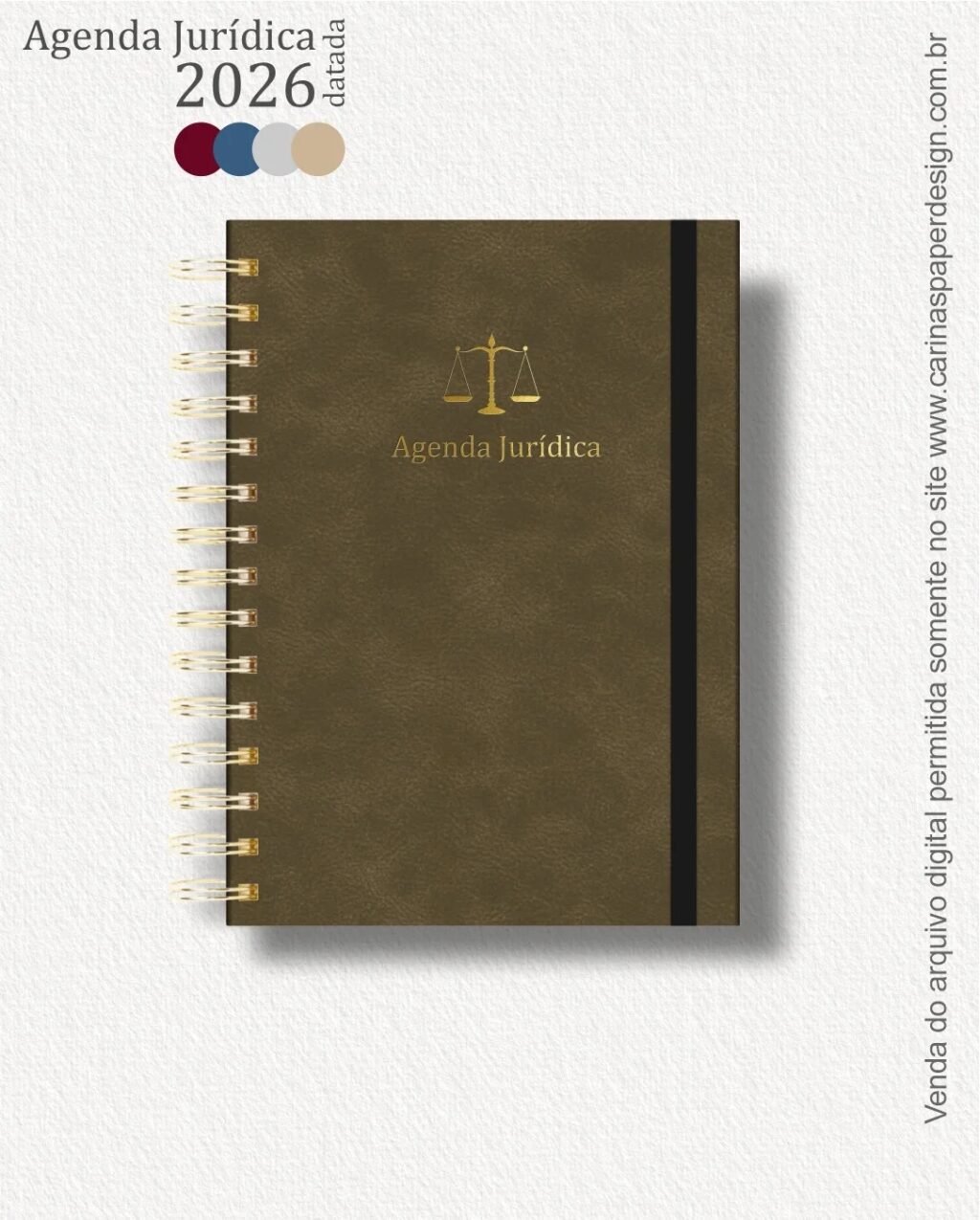 COMBO 22 capas A5 para Agenda Jurídica 2026 (Carinas Paper) - Imagem 7