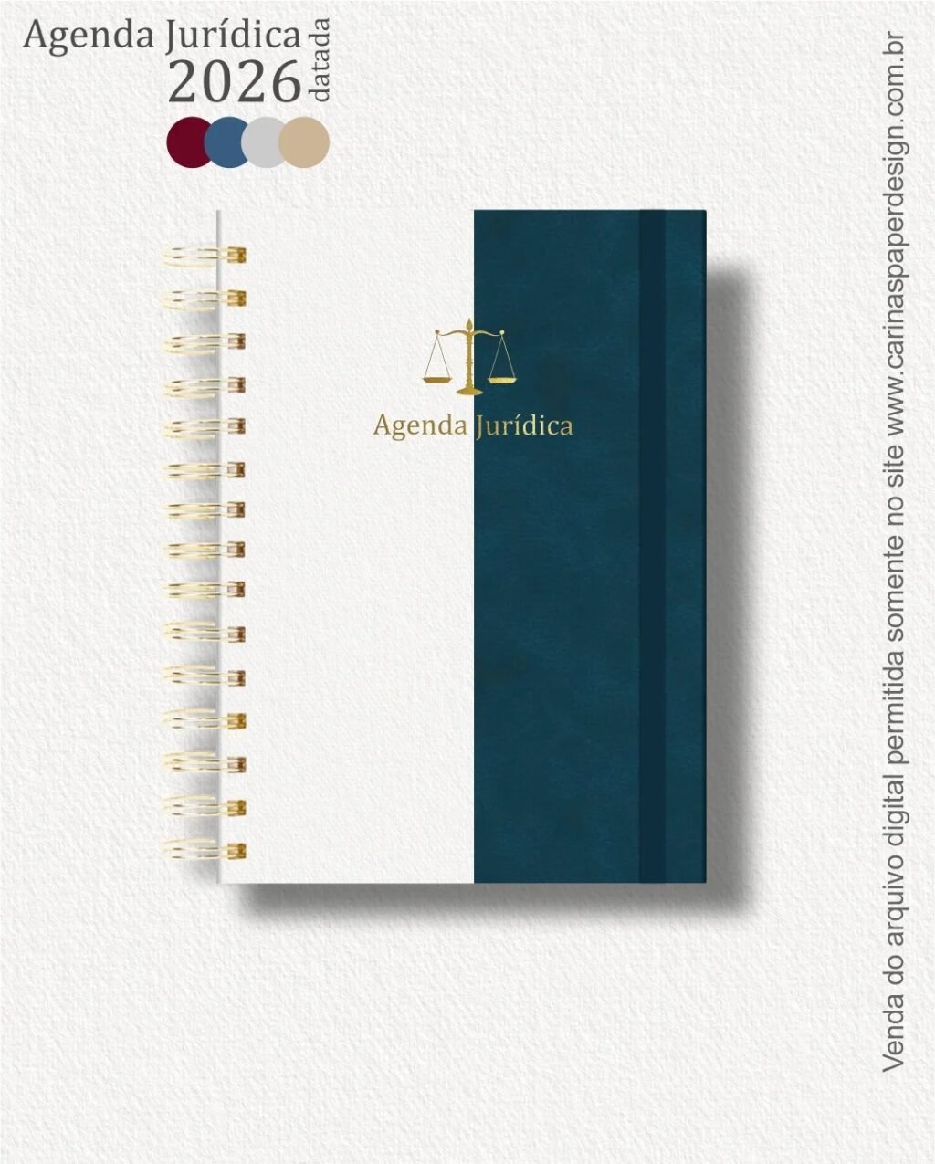 COMBO 22 capas A5 para Agenda Jurídica 2026 (Carinas Paper) - Imagem 13