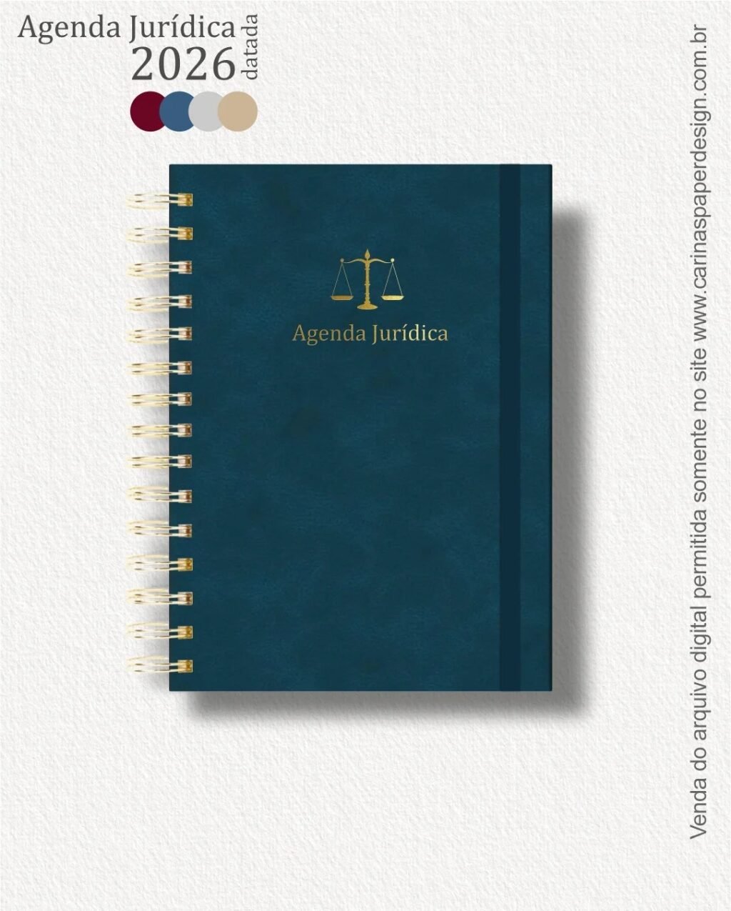 COMBO 22 capas A5 para Agenda Jurídica 2026 (Carinas Paper) - Imagem 14