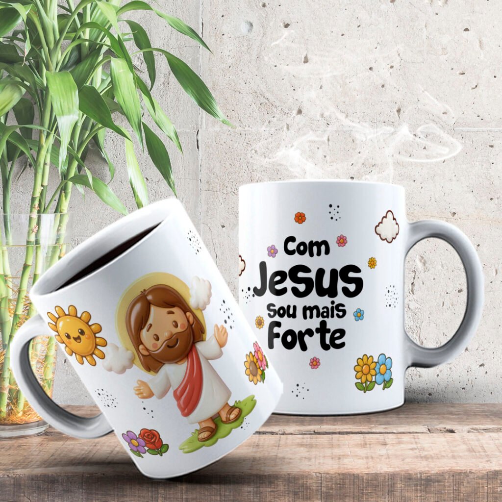 Jesus é Amor - Estampas Canecas - Imagem 8