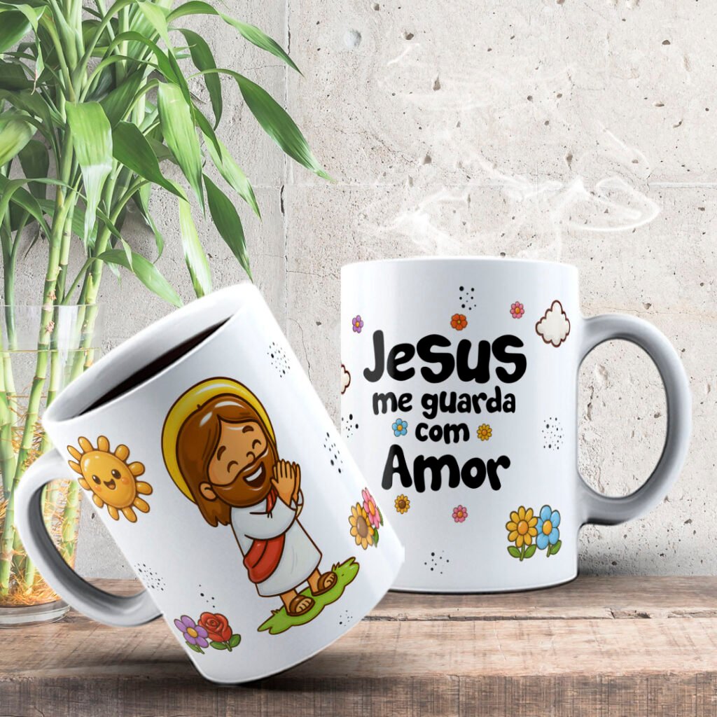 Jesus é Amor - Estampas Canecas - Imagem 6