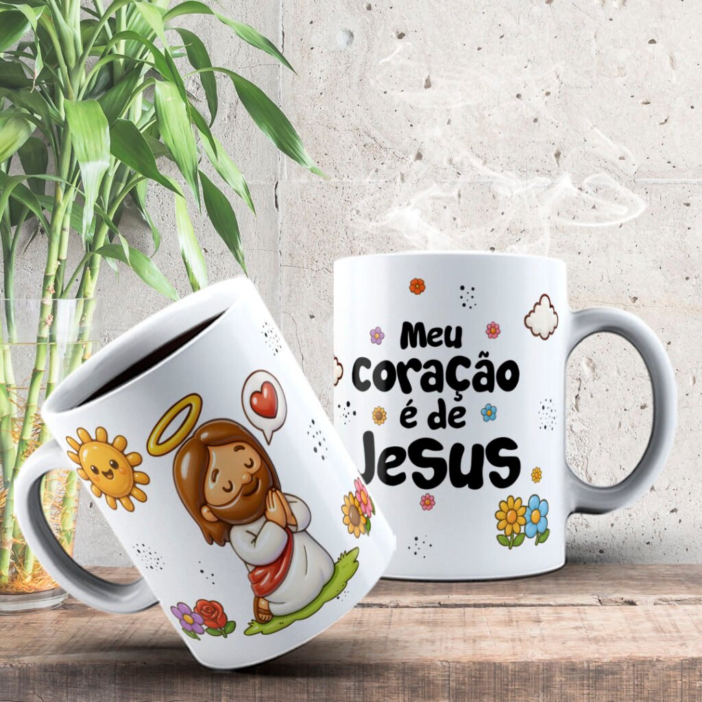 Jesus é Amor - Estampas Canecas - Imagem 5