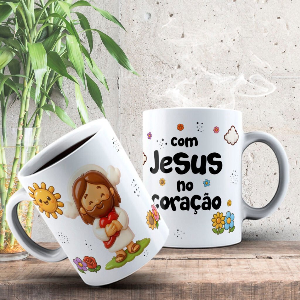 Jesus é Amor - Estampas Canecas - Imagem 4