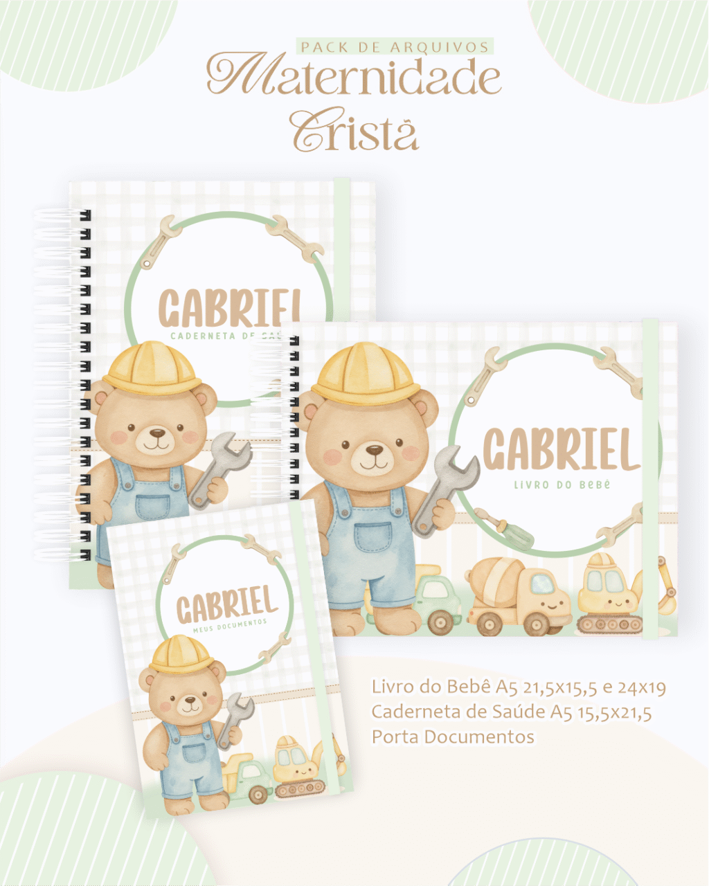 Ursinho Construtor - Maternidade - Imagem 1