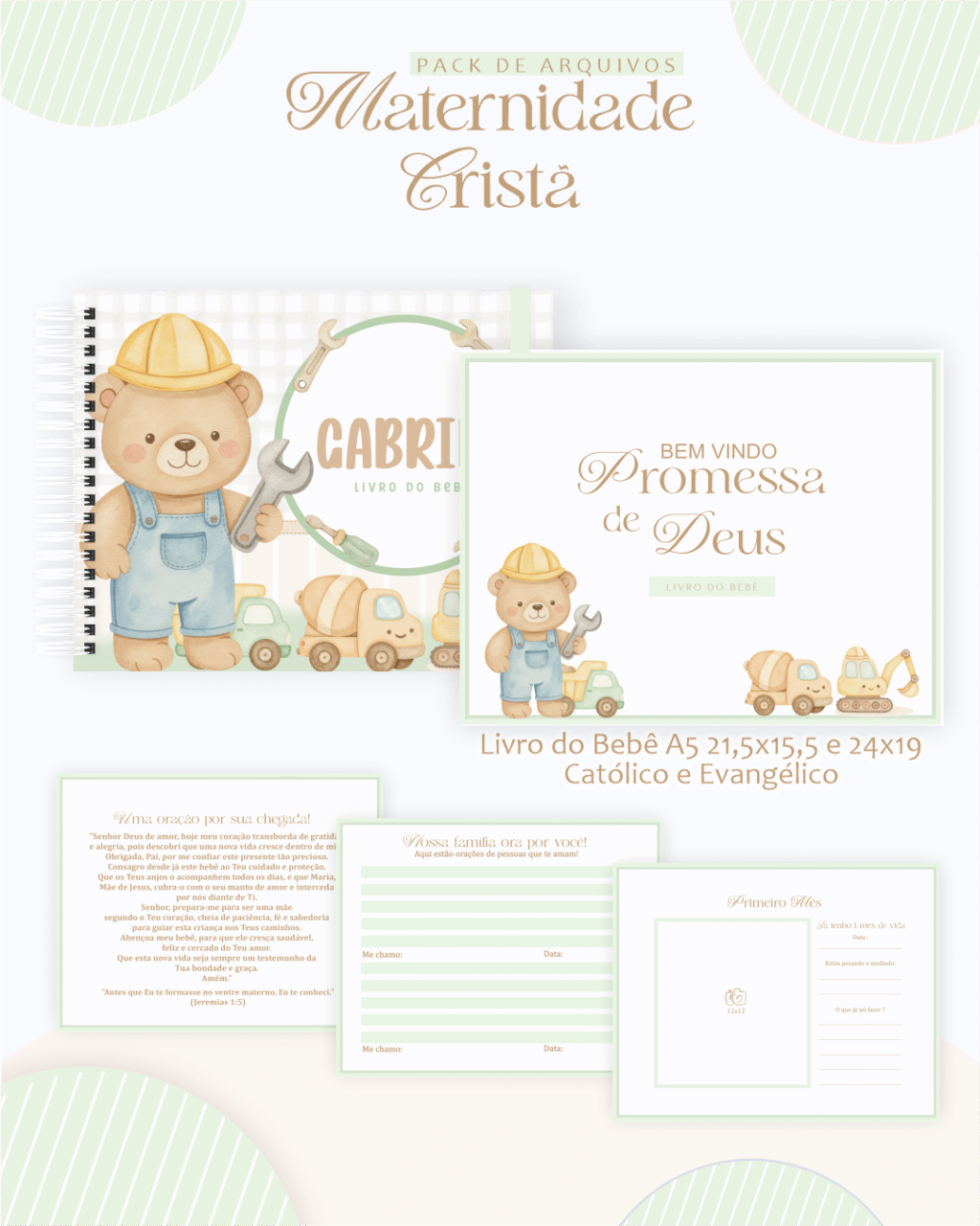 Ursinho Construtor - Maternidade - Imagem 2