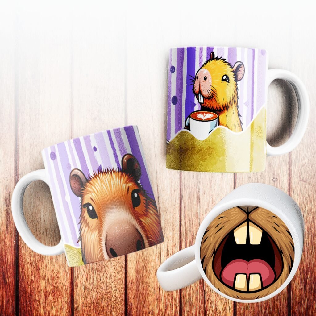 Capivara Bocão - Estampas Canecas - Imagem 6