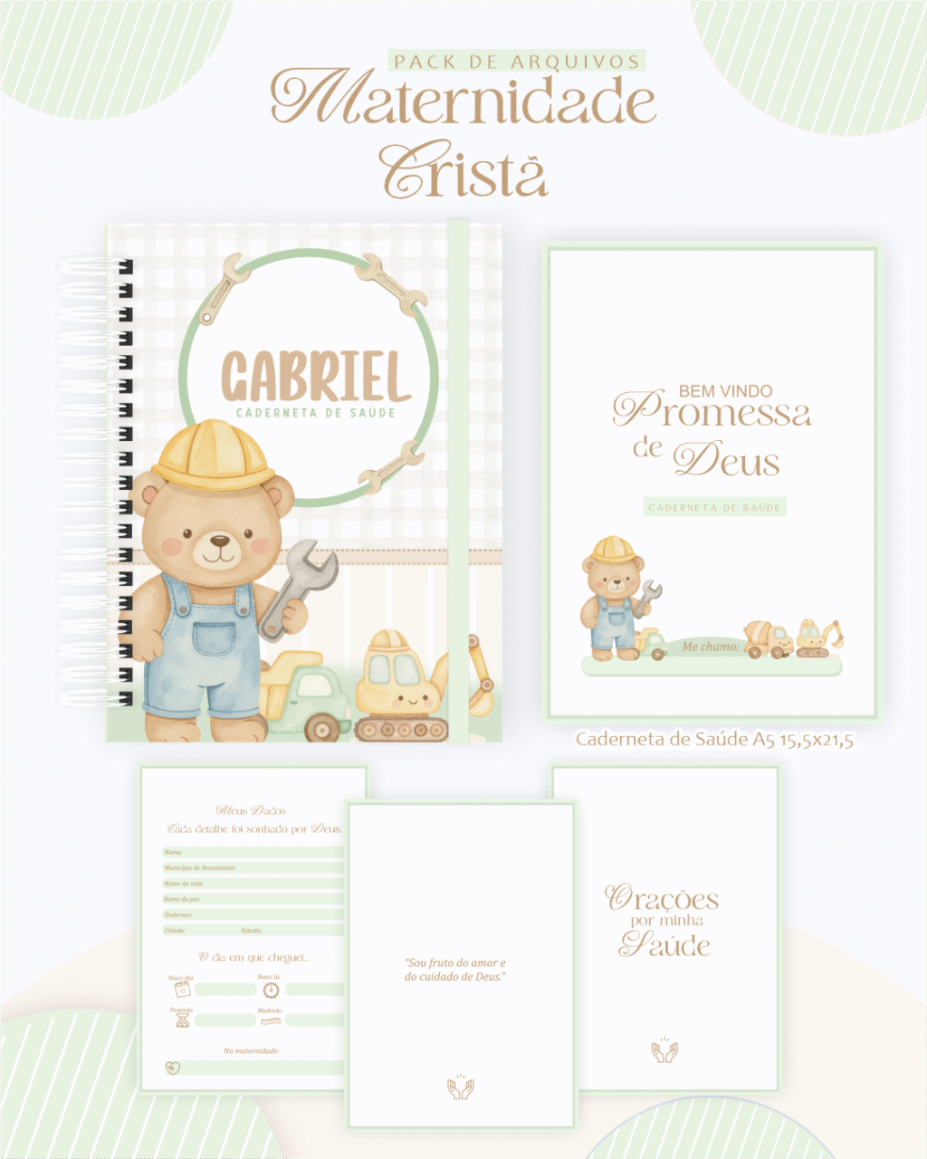 Ursinho Construtor - Maternidade - Imagem 3