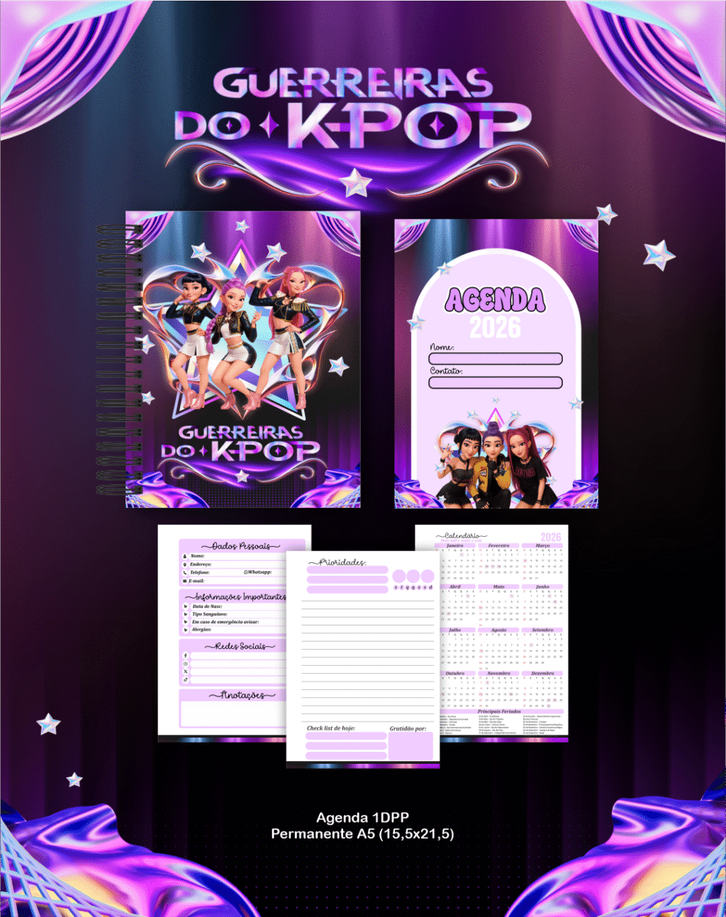 BOX Guerreiras do K-Pop - Escolar 2026 (Pamella) - Imagem 8