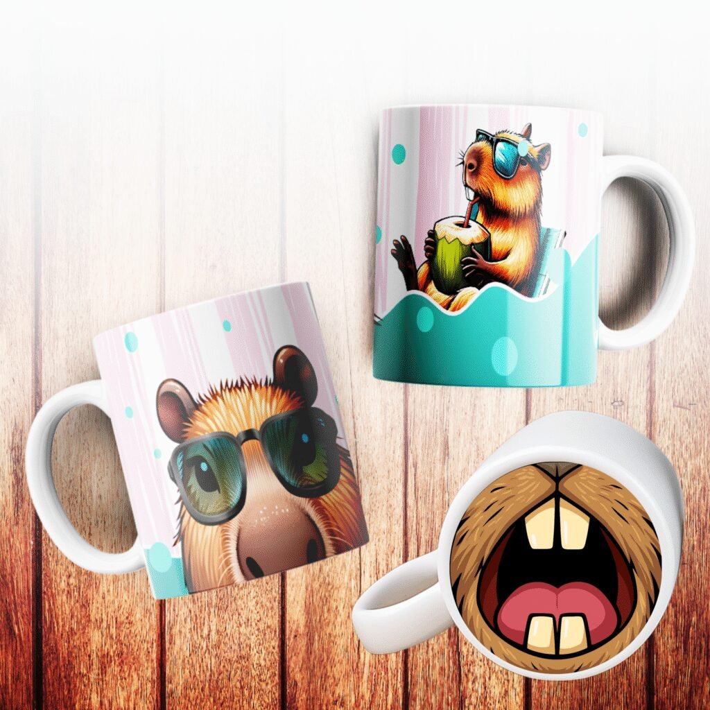 Capivara Bocão - Estampas Canecas - Imagem 5