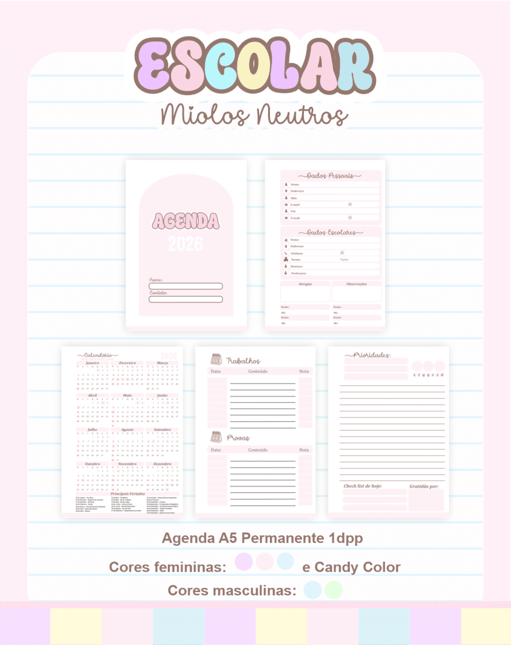 Combo Miolos Neutros - Escolar 1.0 2026 (Pamella) - Imagem 6